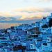 Medina of Chefchaouen, Morocco. Chefchaouen or Chaouen is a city in northwest Morocco. It is the chief town of the province of the same name, and is noted for its buildings in shades of blue.