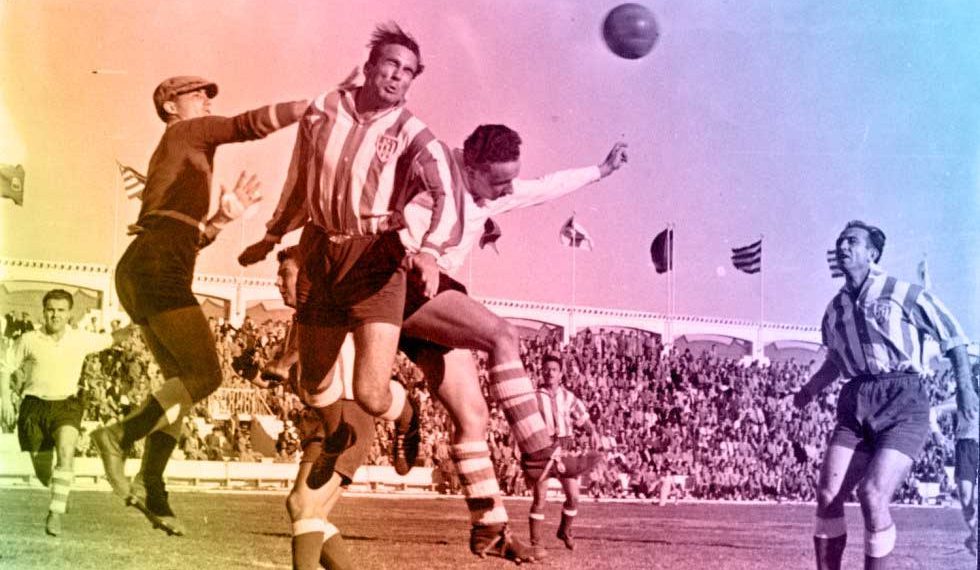 Atlético de Tetuán contre Racing Santander (5-1), en 1952.